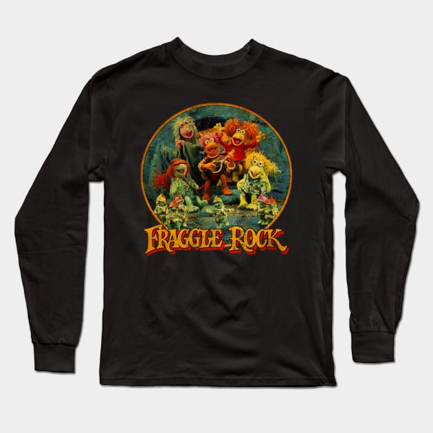 vintage fraggle rock Long Sleeve T-Shirt by Jendralsambo